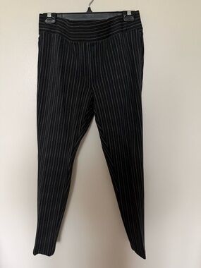Black Pinstripe Ladie’s Loft Pull-On Dress Pants